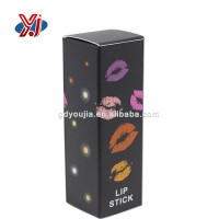 Custom logo recycled square lipstick box matte paper tube packaging