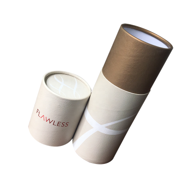 Custom Design Paper Packaging Tube with Gold Foil Stamping